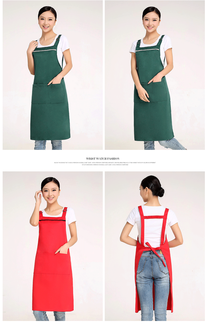 超市工作圍裙模特展示 超市工作圍裙模特展示