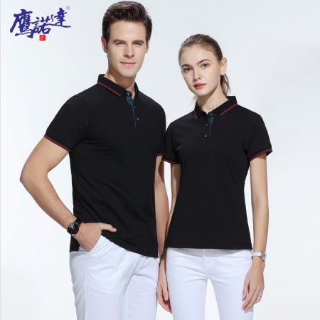 二級領(lǐng)拼色真絲纖維t恤衫TX0007-4