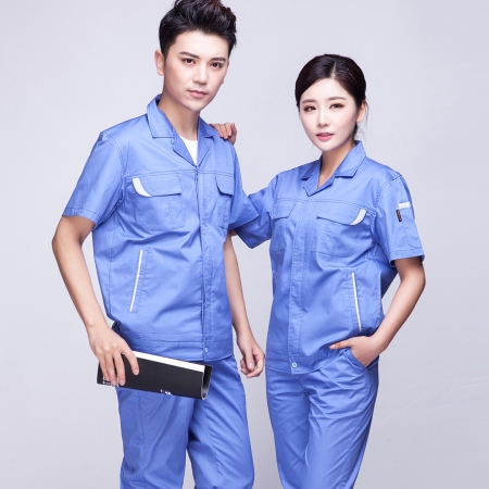 湖蘭色汽修工作服AD04-4