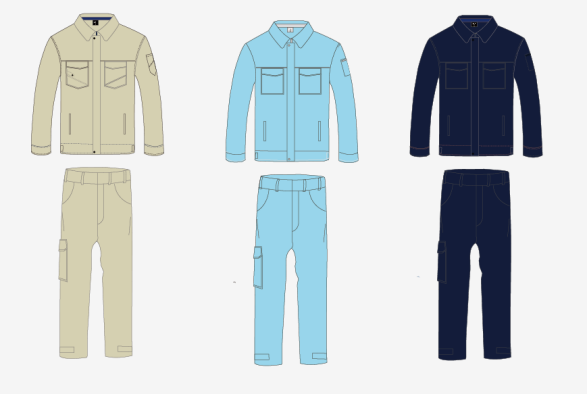 酒泉文物保護(hù)中心工作服設(shè)計(jì)(圖1) 文物保護(hù)中心工作服